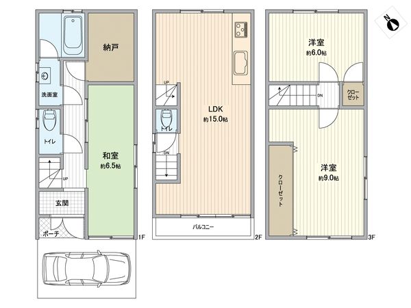西淀川区姫島5丁目 戸建 間取図(平面図) 西淀川区姫島5丁目 戸建 間取図(平面図)