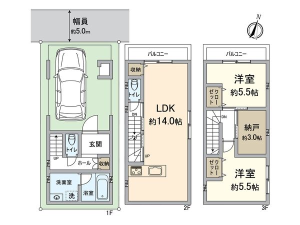 此花区酉島3丁目戸建 間取図(平面図)