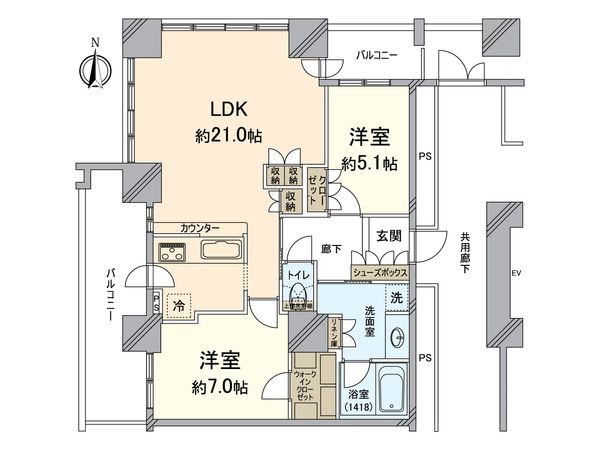レジデンス梅田ローレルタワー 間取図(平面図)