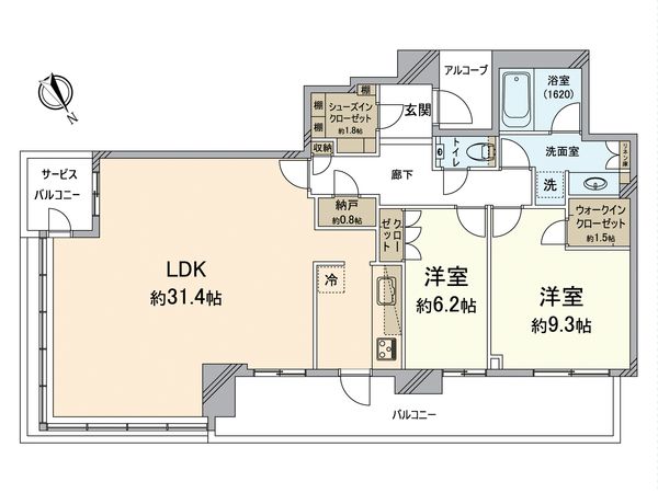 ザ・パークハウス中之島タワー 間取図(平面図) ザ・パークハウス中之島タワー 間取図(平面図)
