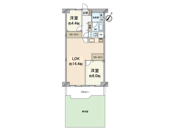 日商岩井野里マンション 間取図(平面図) 日商岩井野里マンション 間取図(平面図)
