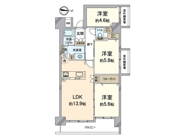 リベールシティ新梅田 間取図(平面図) 間取図(平面図)