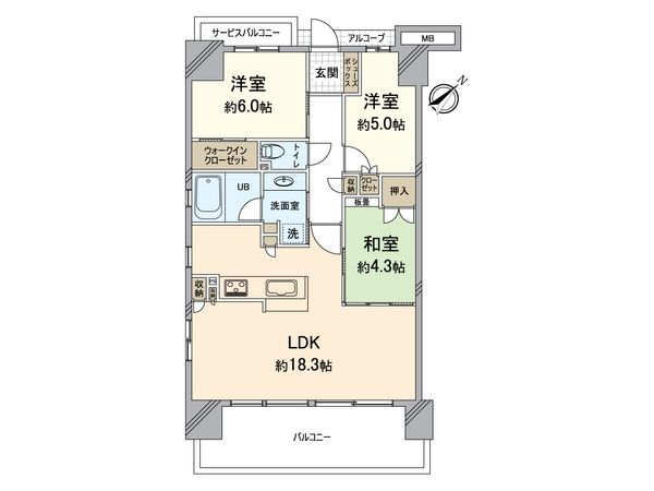 ディアエスタミオ福町 間取図(平面図) ディアエスタミオ福町 間取図(平面図)