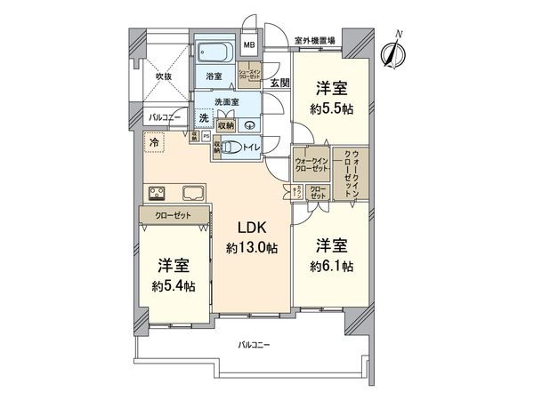 グリーンシティOSAKA 1号棟 間取図(平面図) 間取図(平面図)