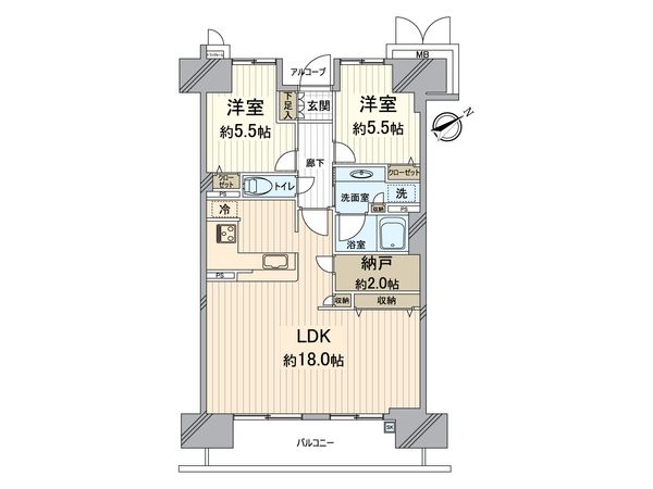 リバーガーデンECOシティアリスの森 間取図(平面図)