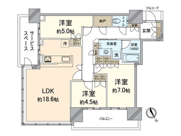 ザ・パークハウス中之島タワー 間取図(平面図)