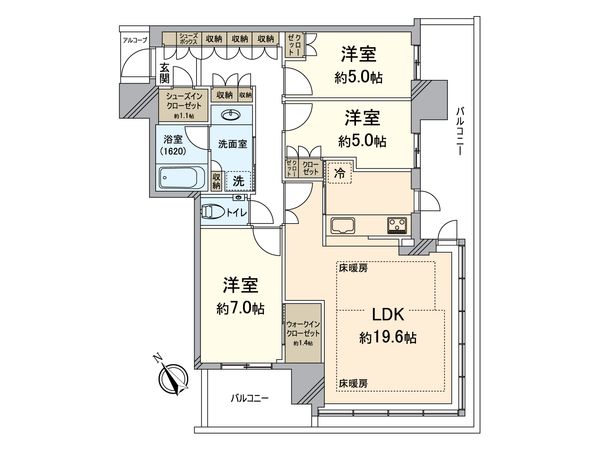 ザ・パークハウス中之島タワー 間取図(平面図) ザ・パークハウス中之島タワー 間取図(平面図)