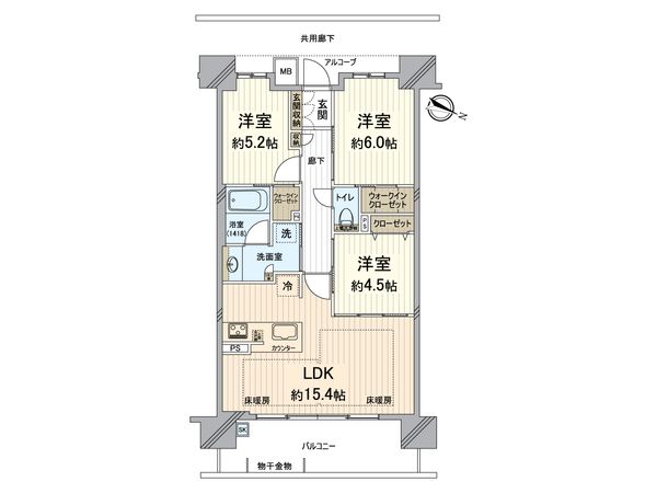 ハルモシティ 間取図(平面図)