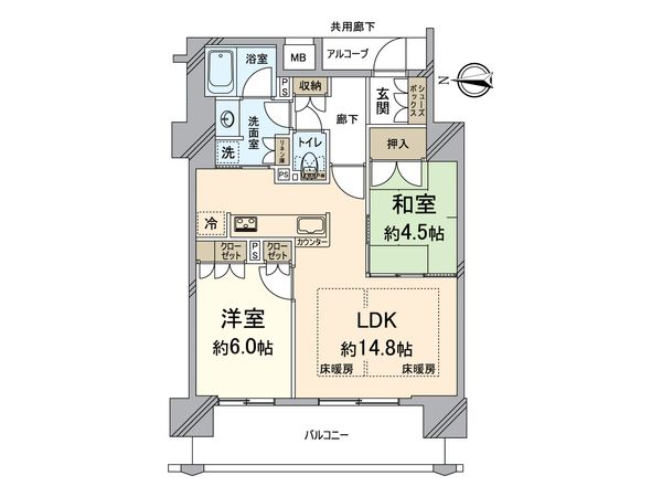 クレヴィア大阪福島 間取図(平面図) クレヴィア大阪福島 間取図(平面図)