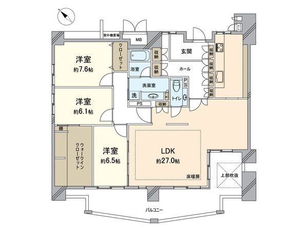 ラグザ大阪レジデンス 間取図(平面図) ラグザ大阪レジデンス 間取図(平面図)