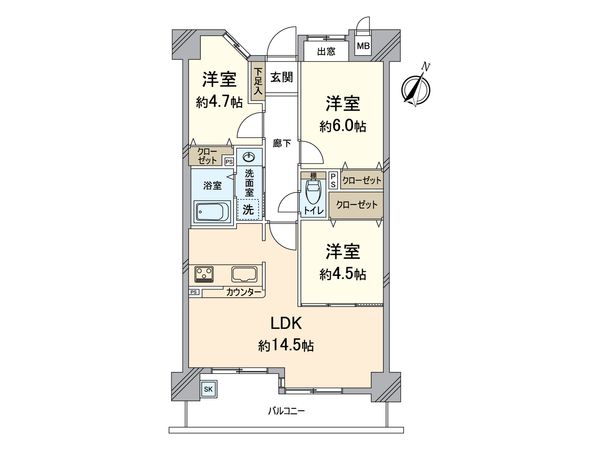 セレッソコート福島ステーションシティ 間取図(平面図) セレッソコート福島ステーションシティ 間取図(平面図)