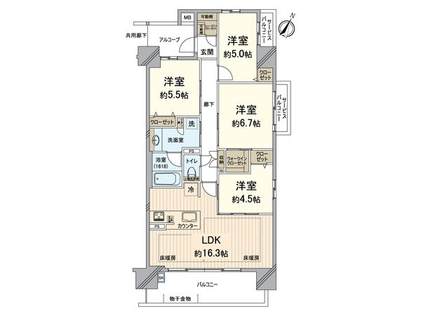間取図(平面図)
