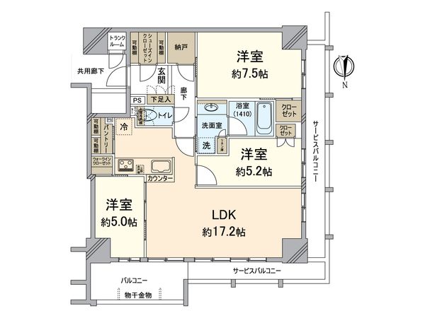 シエリアタワー大阪福島 間取図(平面図) シエリアタワー大阪福島 間取図(平面図)
