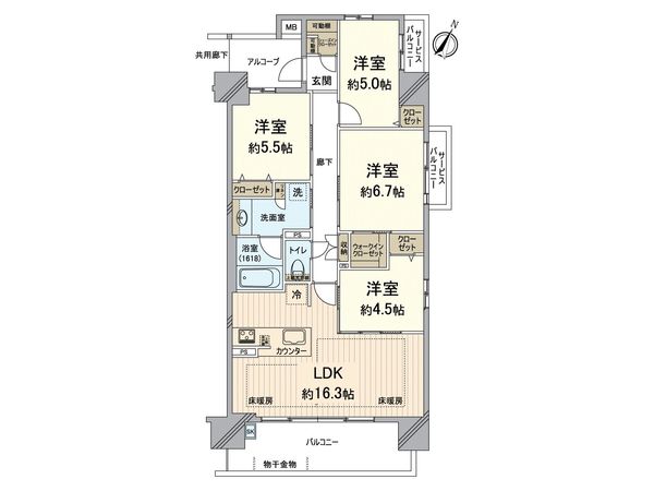 ハルモシティ 間取図(平面図) ハルモシティ 間取図(平面図)