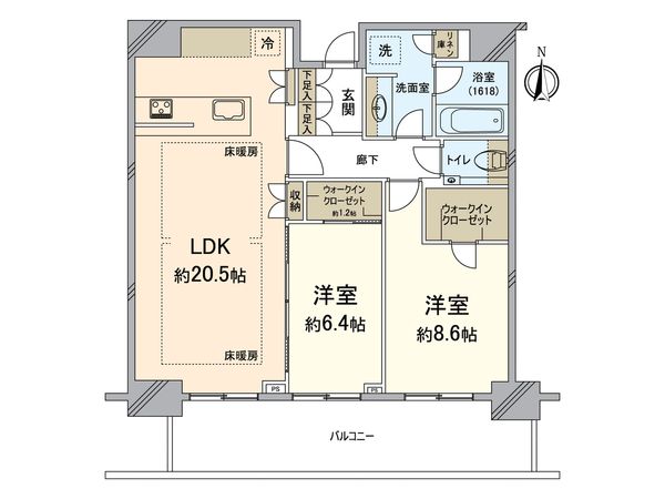 グランドメゾン新梅田タワーTHE CLUB RESIDENCE 間取図(平面図)