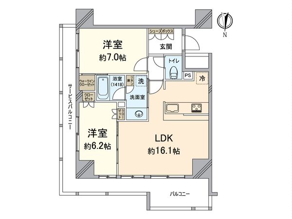 シエリアタワー大阪福島 間取図(平面図) 間取図(平面図)