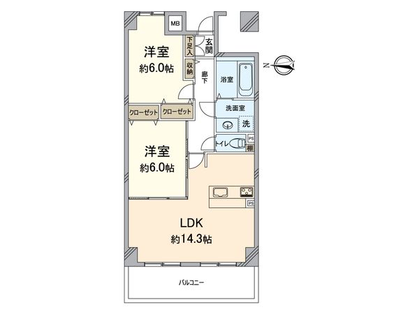 キングマンション梅田 間取図(平面図) 間取図(平面図)