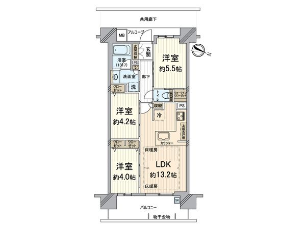 ハルモシティ 間取図(平面図) ハルモシティ 間取図(平面図)