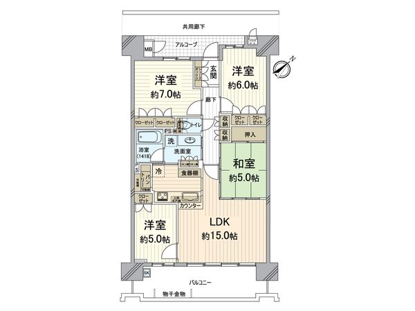リバーガーデンこのはな 間取図(平面図) リバーガーデンこのはな 間取図(平面図)