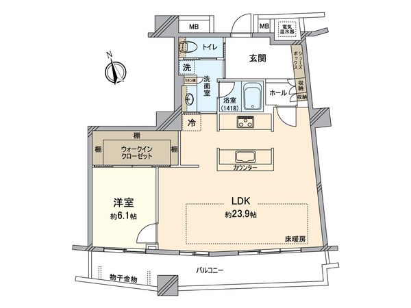 ザ・タワー大阪 間取図(平面図)