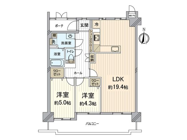 マイシティおおさか 2番館 間取図(平面図) 間取図(平面図)