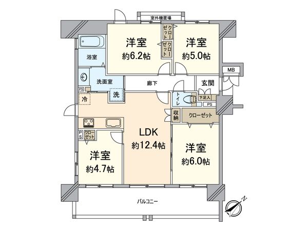 セントラルパレス千船アルテア 間取図(平面図) 間取図(平面図)
