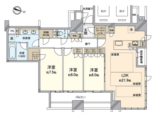 ザ・パークハウス大阪梅田タワー 間取図(平面図) ザ・パークハウス大阪梅田タワー 間取図(平面図)