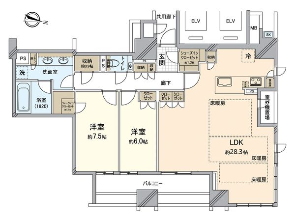 ザ・パークハウス大阪梅田タワー 間取図(平面図) ザ・パークハウス大阪梅田タワー 間取図(平面図)