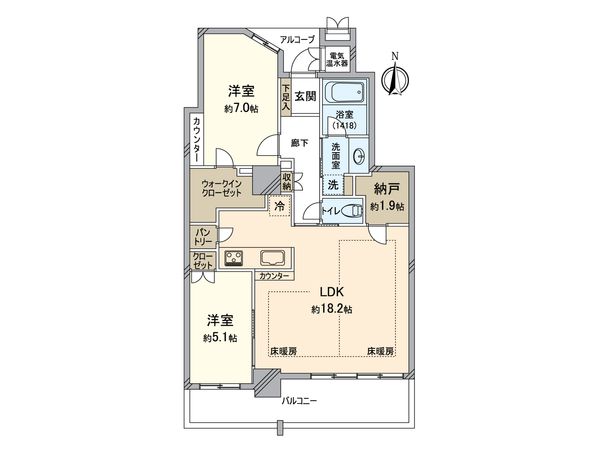 福島ガーデンズタワー 間取図(平面図)