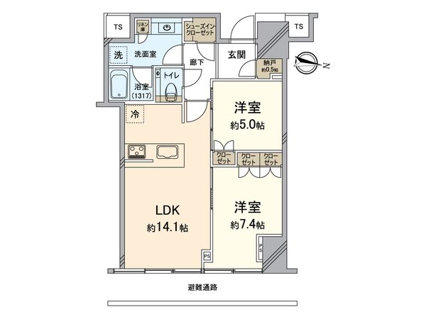 Brillia Tower堂島 間取図(平面図)