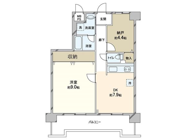サングレール野田 間取図(平面図)