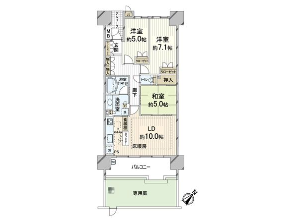 リバーガーデンこのはな 間取図(平面図)