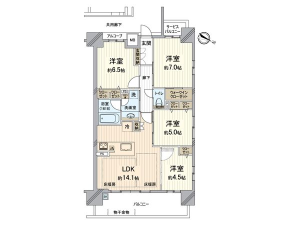 ハルモシティ 間取図(平面図)