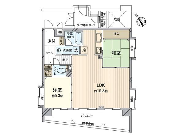 ロイヤルスクウェア福島 間取図(平面図) 間取図(平面図)