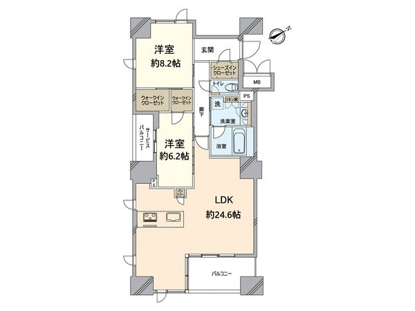 ユニハイム中之島 堂島川タワーレジデンス 間取図(平面図)