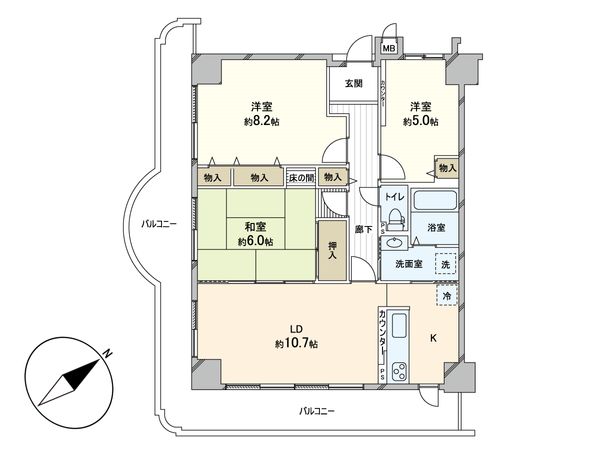 レックスシティアルベール 間取図(平面図) レックスシティアルベール 間取図(平面図)