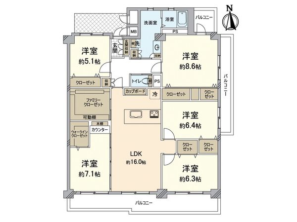 シティハイツ大淀壱号棟 間取図(平面図)