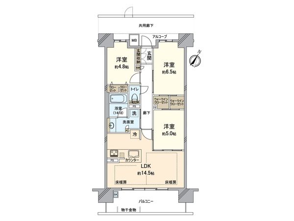 ハルモシティ 間取図(平面図) ハルモシティ 間取図(平面図)