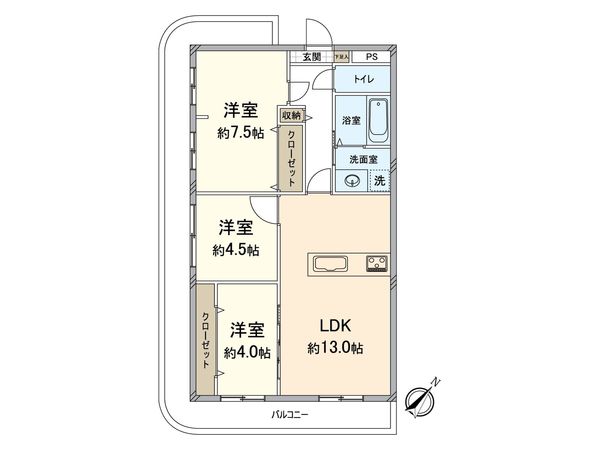パルクメゾン千舟公園 間取図(平面図)