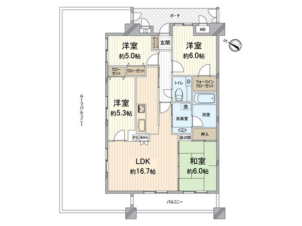 キングマンションシーブリッサ此花 間取図