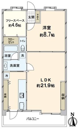 エンゼルブレッサ上町楠木通り 間取図