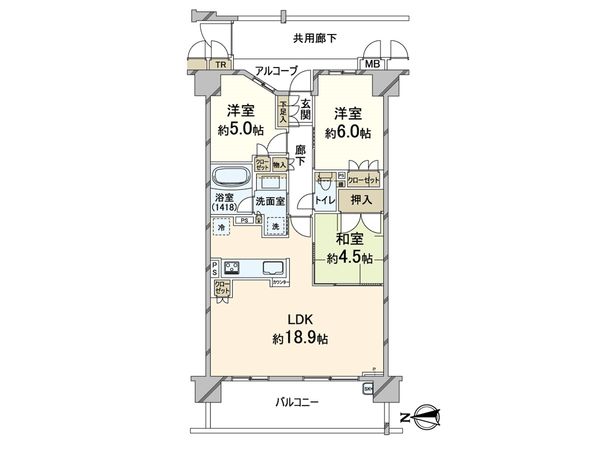 ウェリス鶴見緑地 間取図