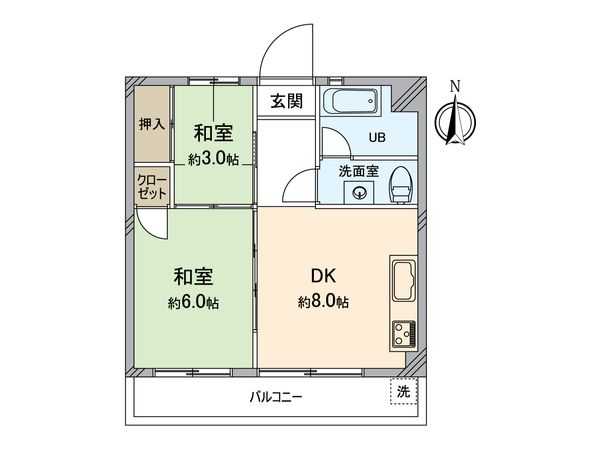 西淀マンション 間取図(平面図) 間取図(平面図)