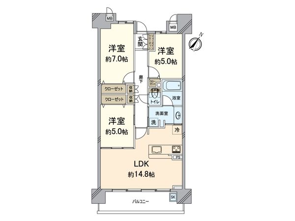 リバーガーデンシティ さくらの丘 間取図(平面図)