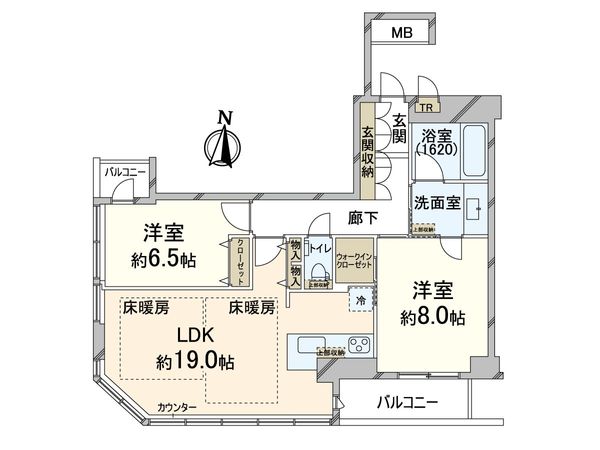 ディーグラフォート大阪N.Y.タワーHIGOBASHI 間取図(平面図)