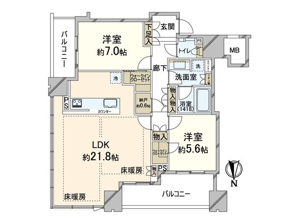 梅田ガーデンレジデンス 間取図(平面図)