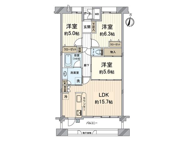 ディークラディア鶴見アクロスタワー 間取図(平面図) ディークラディア鶴見アクロスタワー 間取図(平面図)