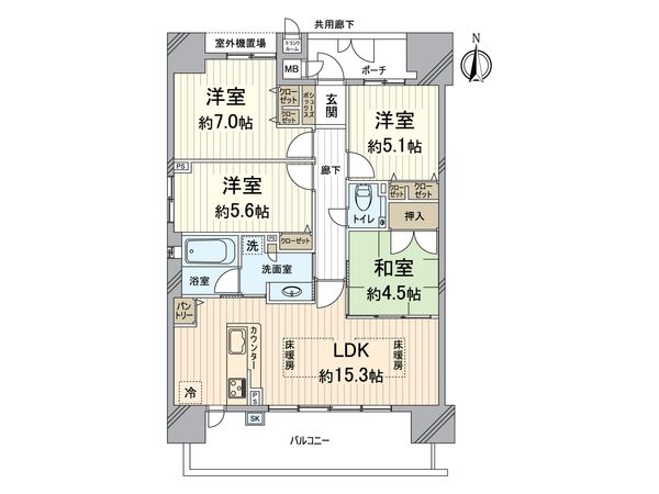 キングマンション福島ファーストプレミア 間取図(平面図) キングマンション福島ファーストプレミア 間取図(平面図)