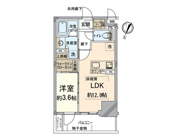 ファインレジデンス福島野田The Garden 間取図(平面図) ファインレジデンス福島野田The Garden 間取図(平面図)