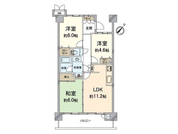 ルネパークオアシス 間取図(平面図) ルネパークオアシス 間取図(平面図)